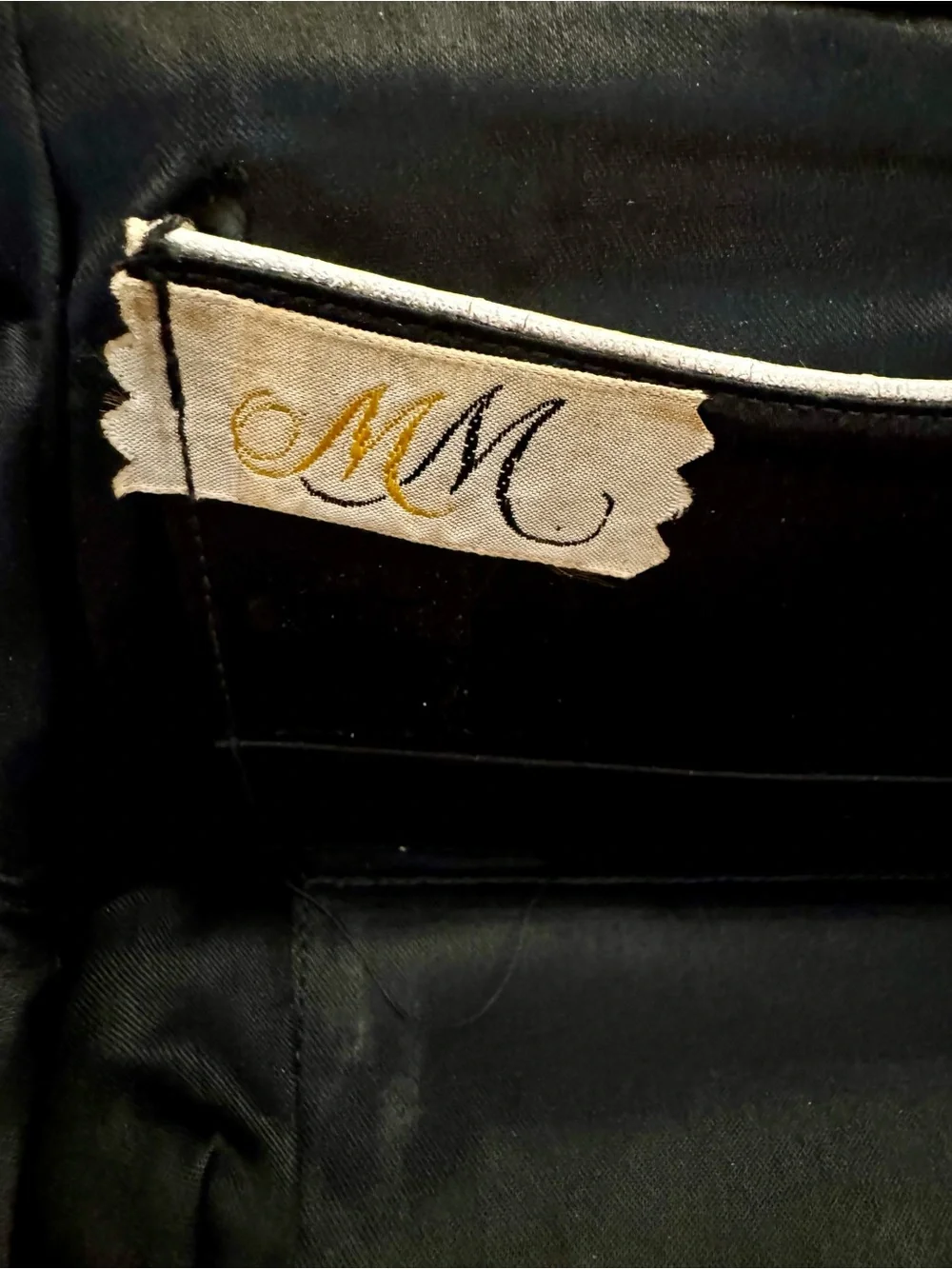 Black Crystal-Studded Evening Clutch